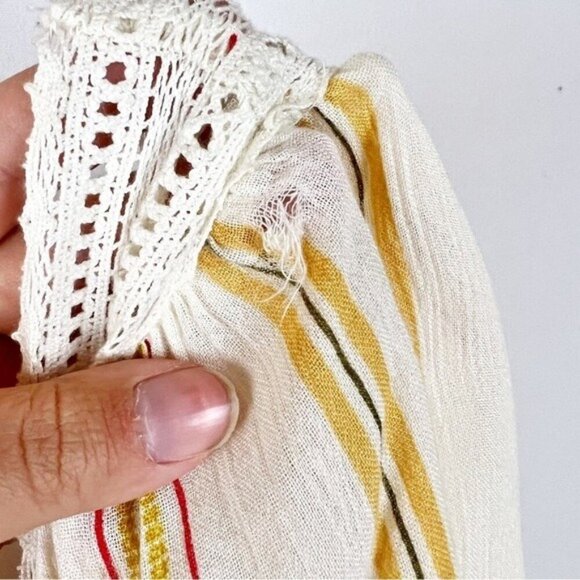 NWT Urban Outfitters May Crochet Swing Mini Dress M Boho Bohemian Cottagecore - Picture 8 of 9